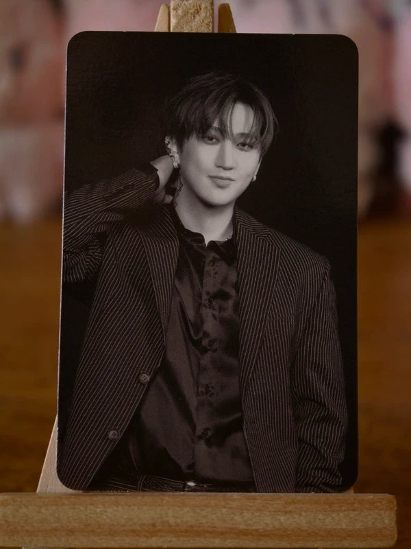 Stray Kids Changbin HOP Photocard (Accordion Monochrome) — front