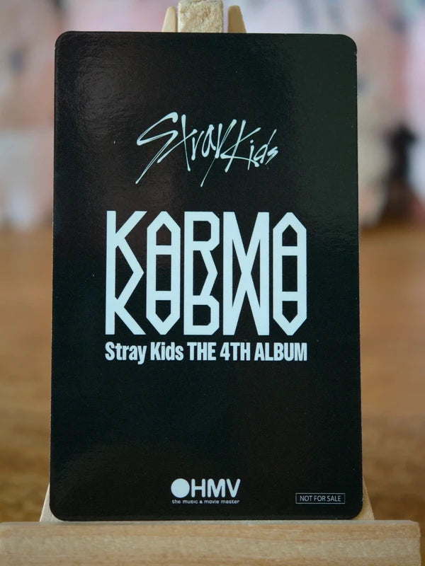 Stray Kids Changbin KARMA Photocard (HMV Lucky Draw A) — reverse
