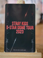 Stray Kids Changbin 5-STAR Dome Tour 2023 Photocard (Limited Blu-ray) — reverse