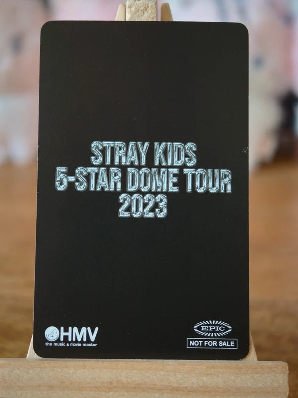 Stray Kids Changbin 5-STAR Dome Tour 2023 Photocard (Blu-ray HMV Holographic POB) — reverse