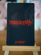 Stray Kids Felix THIS & THAT Lenticular Photocard (FANS Album Ver.), reverse of photocard