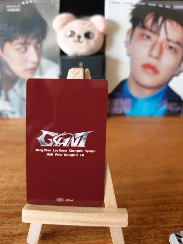 Stray Kids Felix & Seungmin GIANT Unit Photocard (Fanclub POB), reverse of photocard