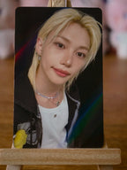 Stray Kids Felix KARMA Photocard (HMV A POB), front of photocard