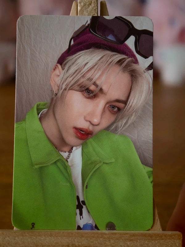 Stray Kids Felix ODDINARY Photocard (Mask Off Design), front of photocard