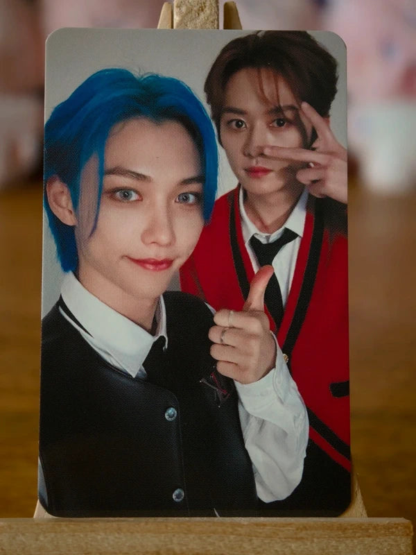 Stray Kids Lee Know & Felix Social Path / Super Bowl Unit Photocard, front of photocard