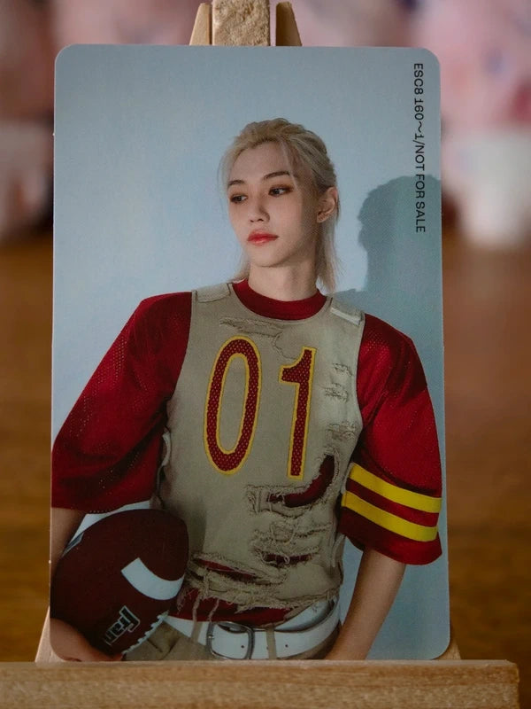 Stray Kids Felix Social Path / Super Bowl Photocard (Fanclub Limited Double-sided), front of photocard