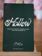 Stray Kids Felix Hollow Photocard (Regular Ver.), reverse of photocard
