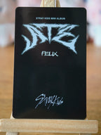 Stray Kids Felix ATE Photocard (NEMO A Set Card), reverse of photocard