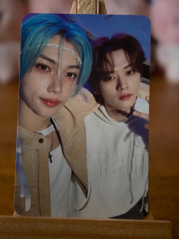Stray Kids Lee Know & Felix ROCK-STAR Unit Photocard, front of photocard