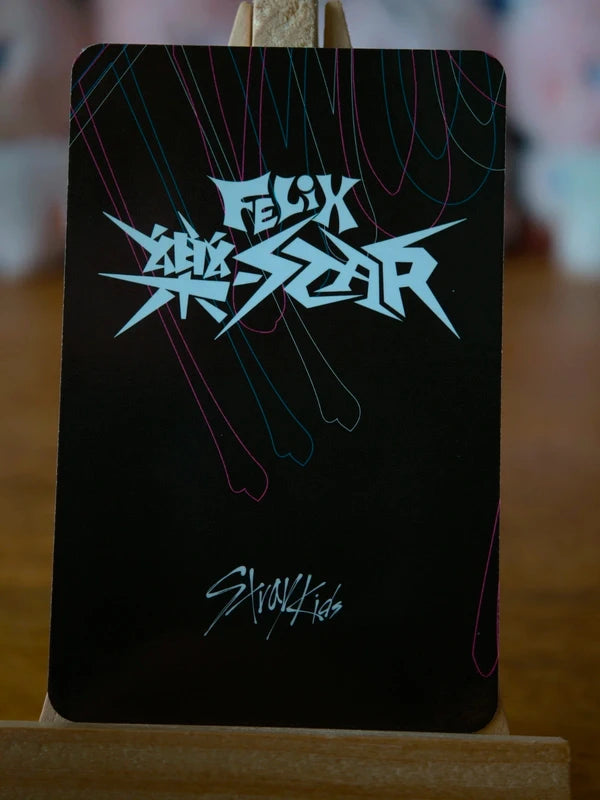 Stray Kids Felix ROCK-STAR Photocard (NEMO Ver.), reverse of photocard