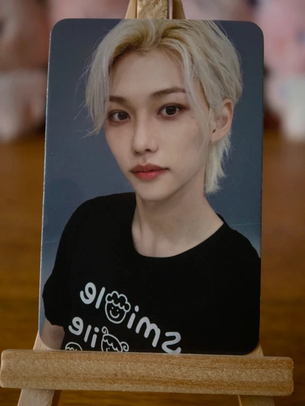 Stray Kids Felix ROCK-STAR Photocard (Star River Video-call Benefit), front of photocard