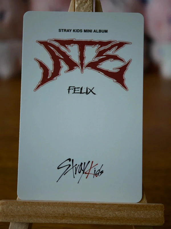 Stray Kids Felix ATE Photocard (NEMO B Set Card), reverse of photocard