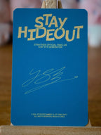 Stray Kids Felix STAY HIDEOUT Photocard (Solo Photocard), reverse of photocard