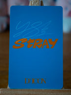 Stray Kids Felix DICON Photocard (Close-up Design), reverse of photocard