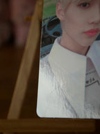 Stray Kids Felix Clé 2: YELLOW WOOD outdoor photocard, close-up of the lower corner and edge