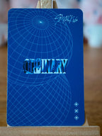Stray Kids Felix ODDINARY Photocard (Blue-back Design), reverse of photocard
