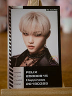 Stray Kids Felix ODDINARY ID Card, front of ID card
