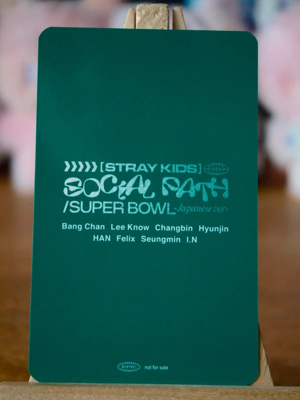 Stray Kids Changbin & I.N Social Path / Super Bowl Unit Photocard (Fanclub Unit) - reverse