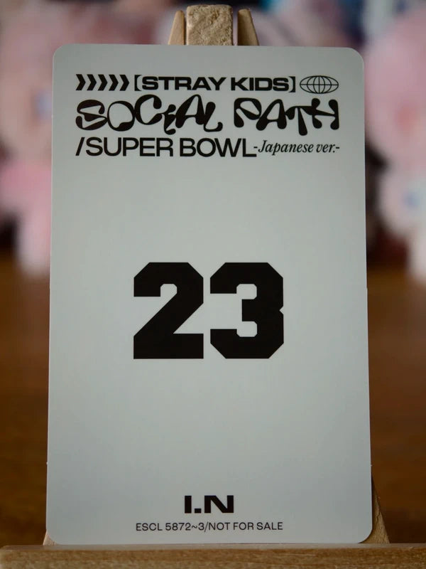 Stray Kids I.N Social Path / Super Bowl Photocard (Limited B Ver.) - reverse