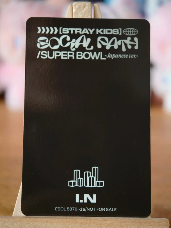 Stray Kids I.N Social Path / Super Bowl Photocard (Limited A) - reverse