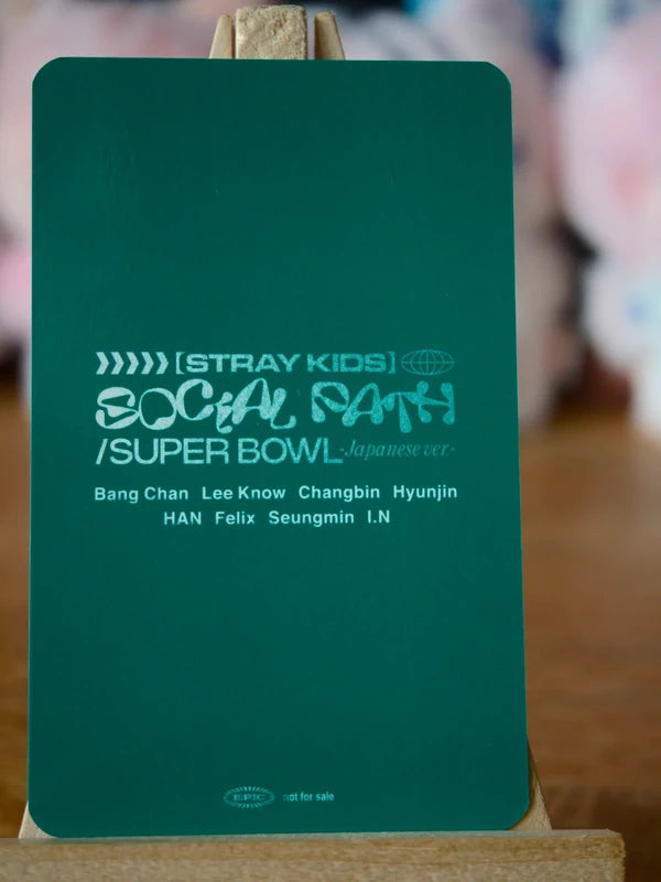 Stray Kids Han & I.N Social Path / Super Bowl Unit Photocard (Fanclub POB) - reverse