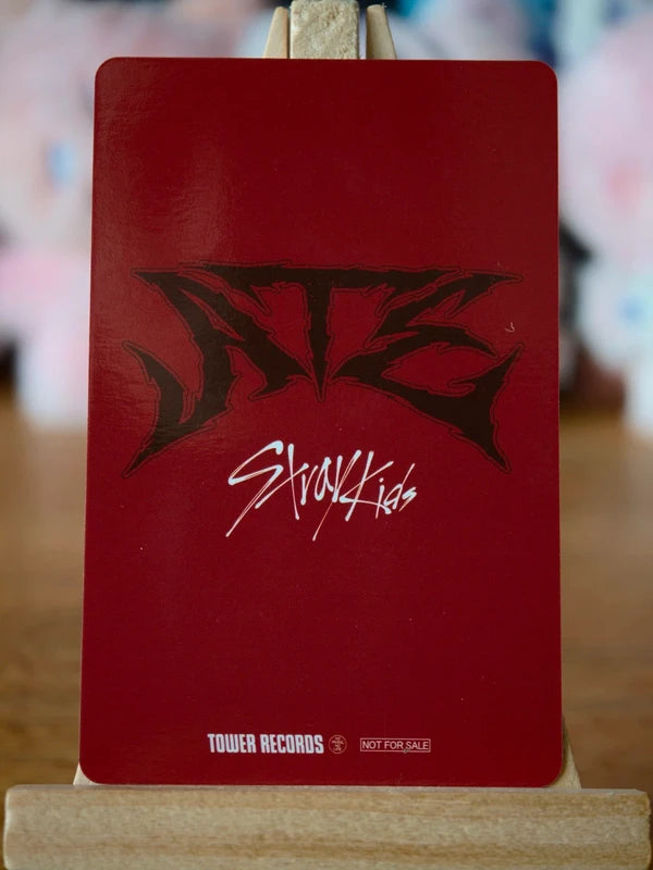 Stray Kids I.N ATE Photocard (Tower Records POB) - reverse