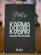 Stray Kids I.N KARMA Photocard (HMV A POB) - reverse