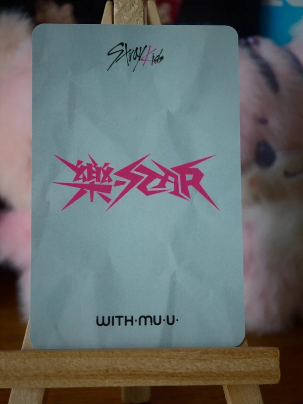 Stray Kids Lee Know ROCK-STAR Photocard (Withmuu POB) — reverse