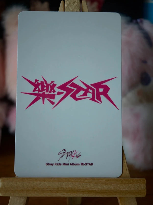Stray Kids Lee Know ROCK-STAR Photocard (KMStation Video-call Round 2) — reverse