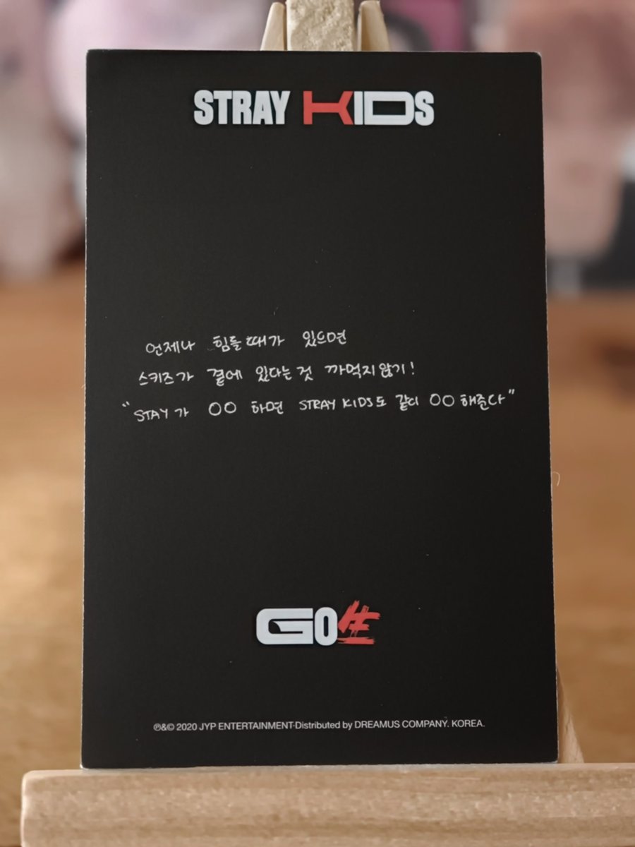 Stray Kids Bang Chan – GO LIVE Album Photocard (Grey Hair Peace) — reverse