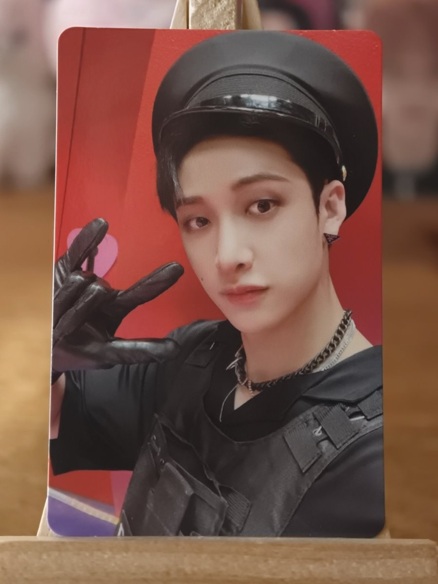 Stray Kids Bang Chan – MAXIDENT Starriver POB Photocard (Helmet Selfie) — front