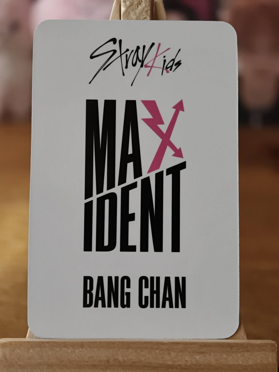 Stray Kids Bang Chan MAXIDENT Music Korea pre-order benefit — reverse