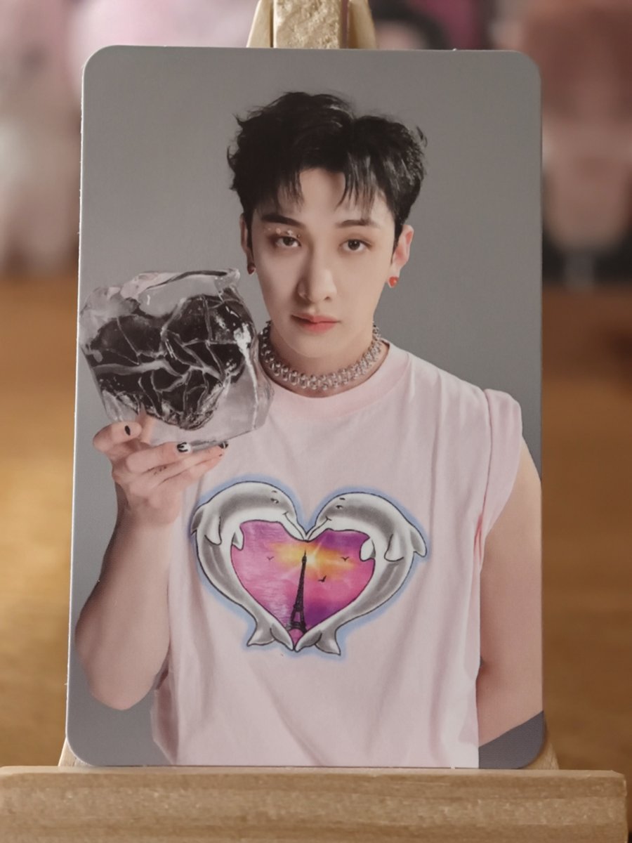 Stray Kids Bang Chan – MAXIDENT CASE Ver. Photocard (Black Heart) — front