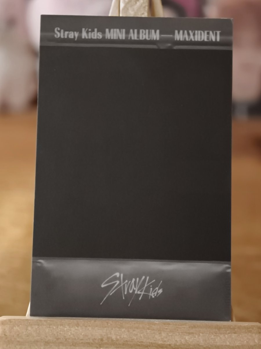 Stray Kids Bang Chan MAXIDENT album pre-order Polaroid — reverse