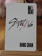 Stray Kids Bang Chan MAXIDENT Lotte Duty Free × I-FIVE pre-order benefit — reverse