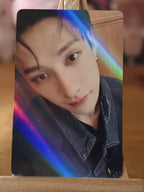 Stray Kids Bang Chan 5-STAR Makestar hologram pre-order benefit photocard — front