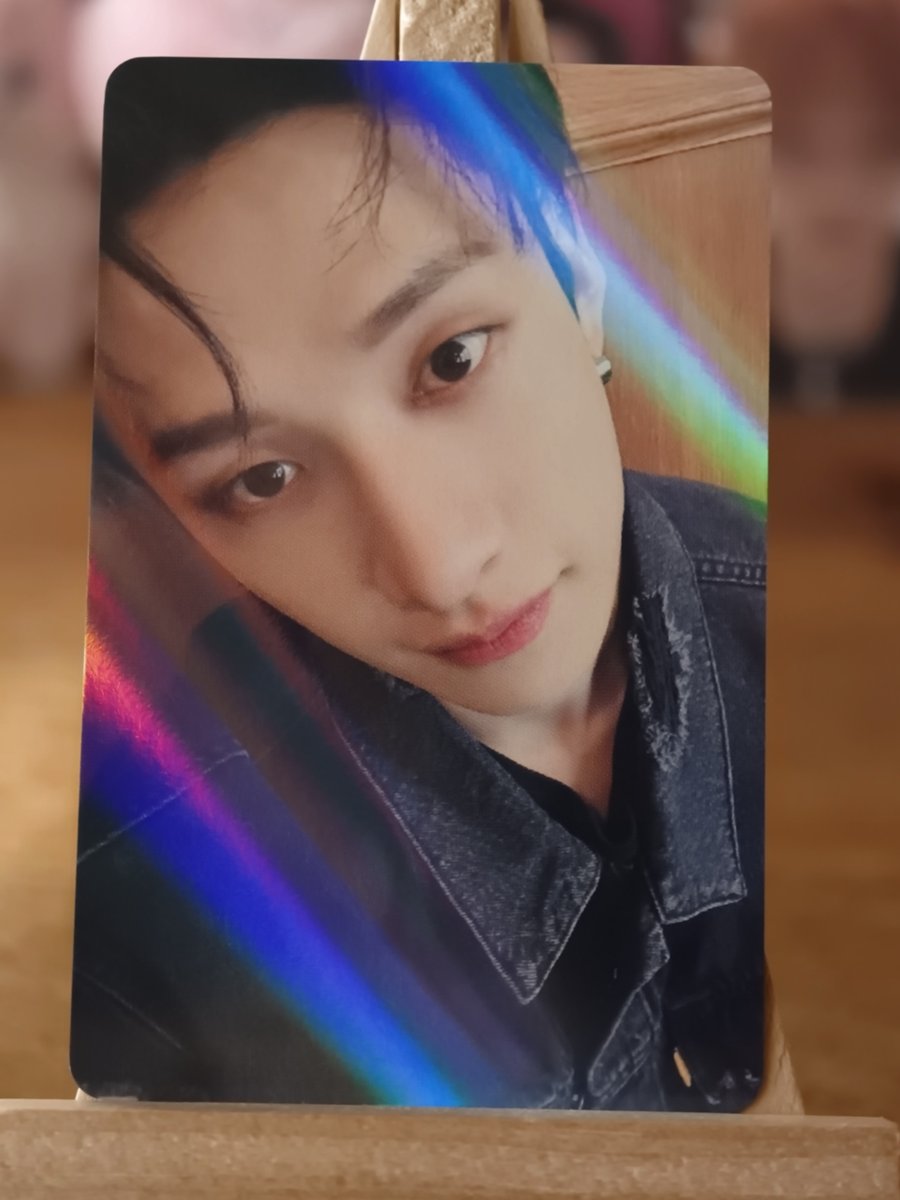 Stray Kids Bang Chan 5-STAR Makestar hologram pre-order benefit photocard — front