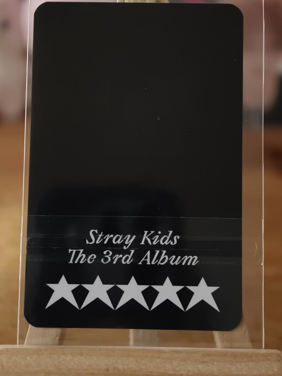 Stray Kids Bang Chan – 5-STAR BDM POB Photocard — reverse