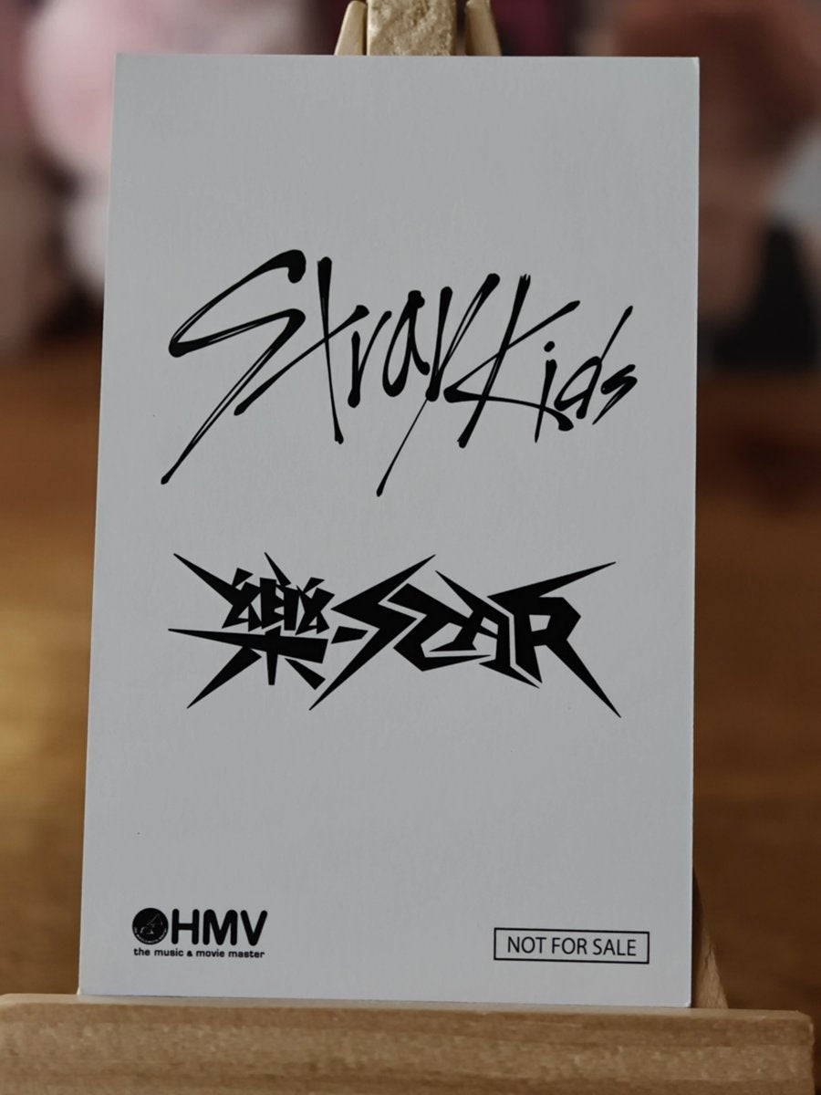 Stray Kids Bang Chan – ROCK-STAR HMV Lucky Draw A Photocard (Star Glitter) — reverse