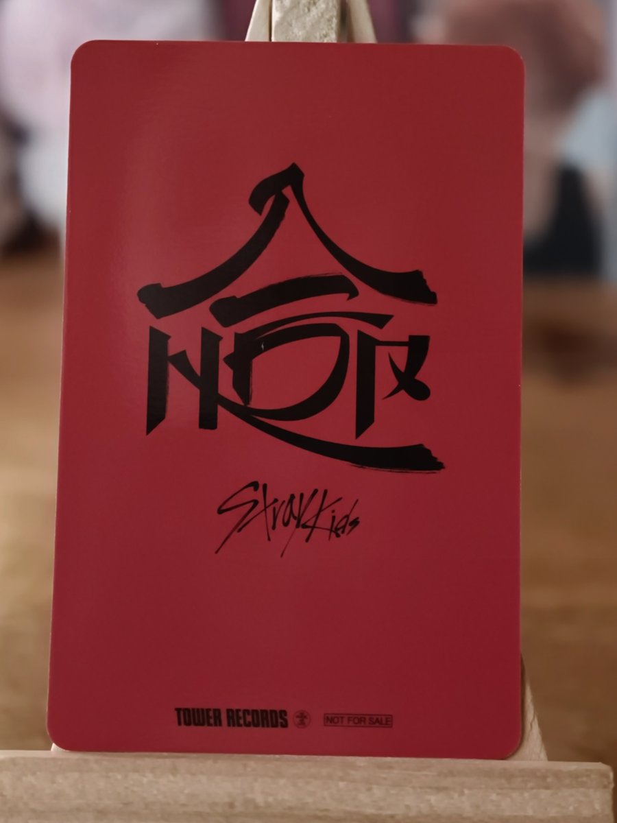 Stray Kids Bang Chan – HOP Tower Records Japan Lucky Draw Photocard — reverse