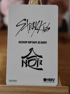 Stray Kids Bang Chan – HOP HMV Japan POB Photocard (Bunny Ears) — reverse