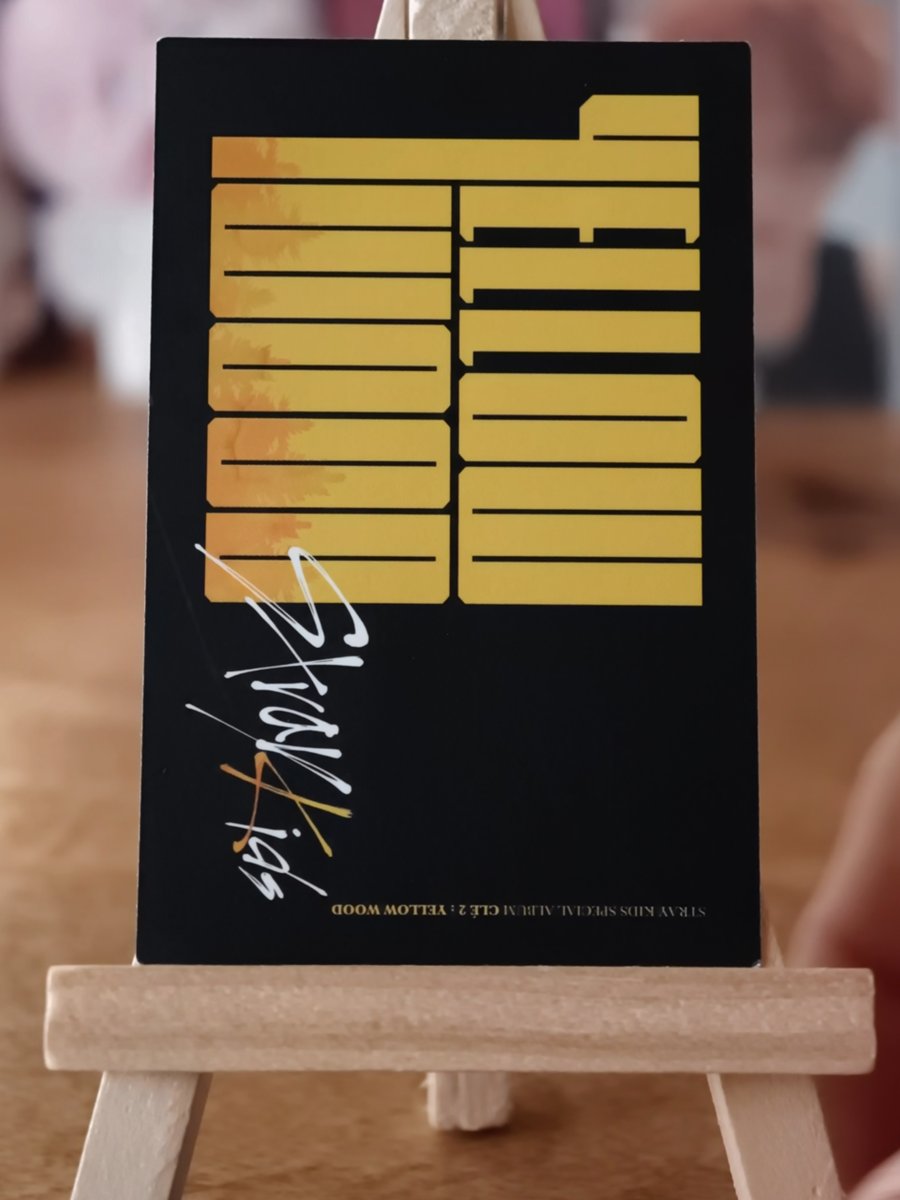 Stray Kids – Clé 2: YELLOW WOOD Unit Photocard (Bang Chan, Seungmin & I.N) — reverse