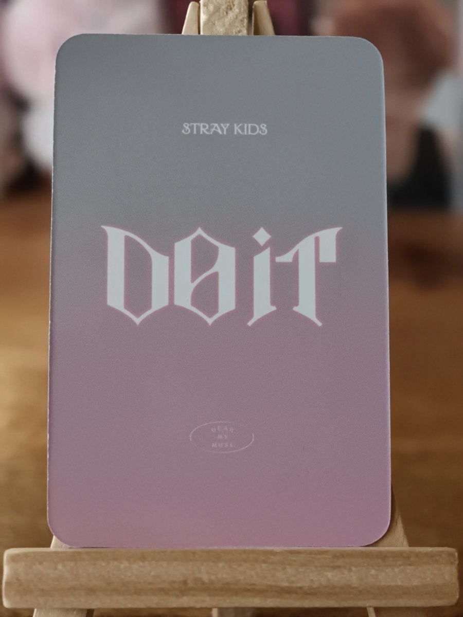 Stray Kids Bang Chan SKZ IT TAPE DO IT Dear My Muse preorder benefit — reverse