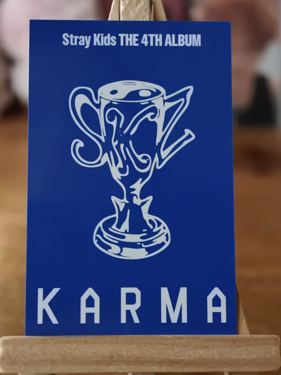 Stray Kids Bang Chan KARMA Photocard – Limited Version Binder Card — reverse