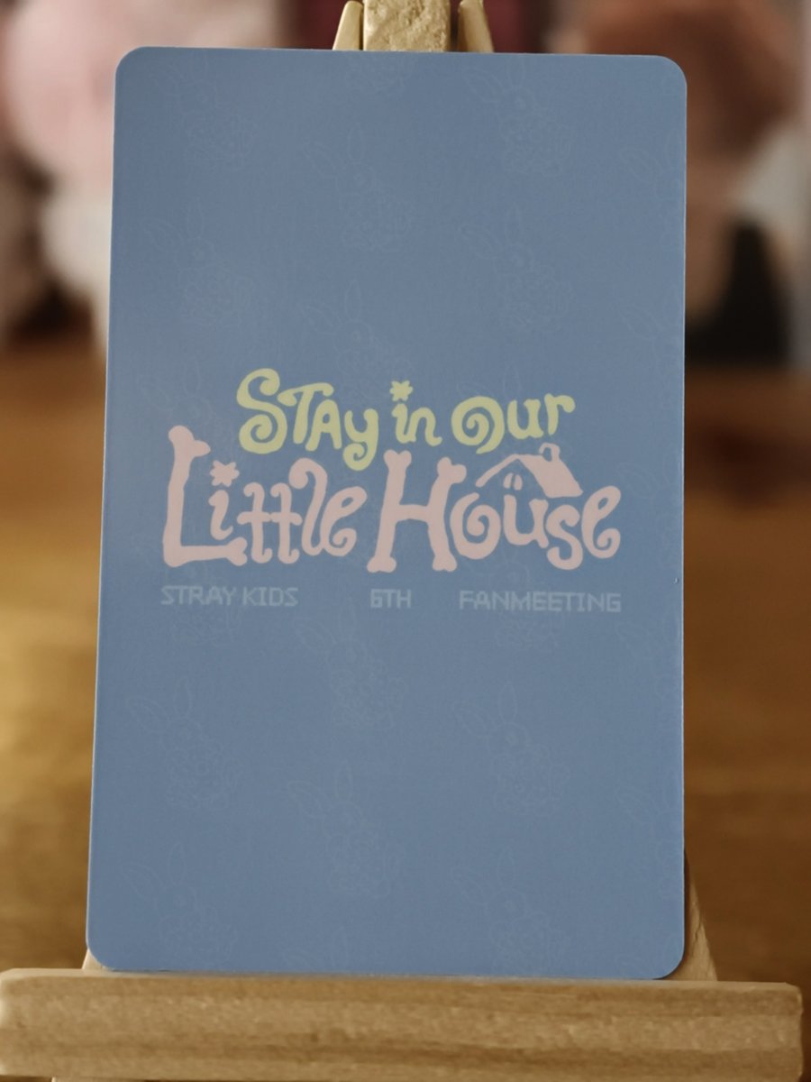 Stray Kids Bang Chan 6th Fanmeeting STAY in Our Little House merchandise POB — reverse