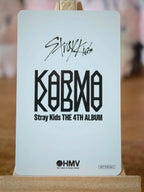 Stray Kids Changbin KARMA Photocard (HMV Lucky Draw B) — reverse