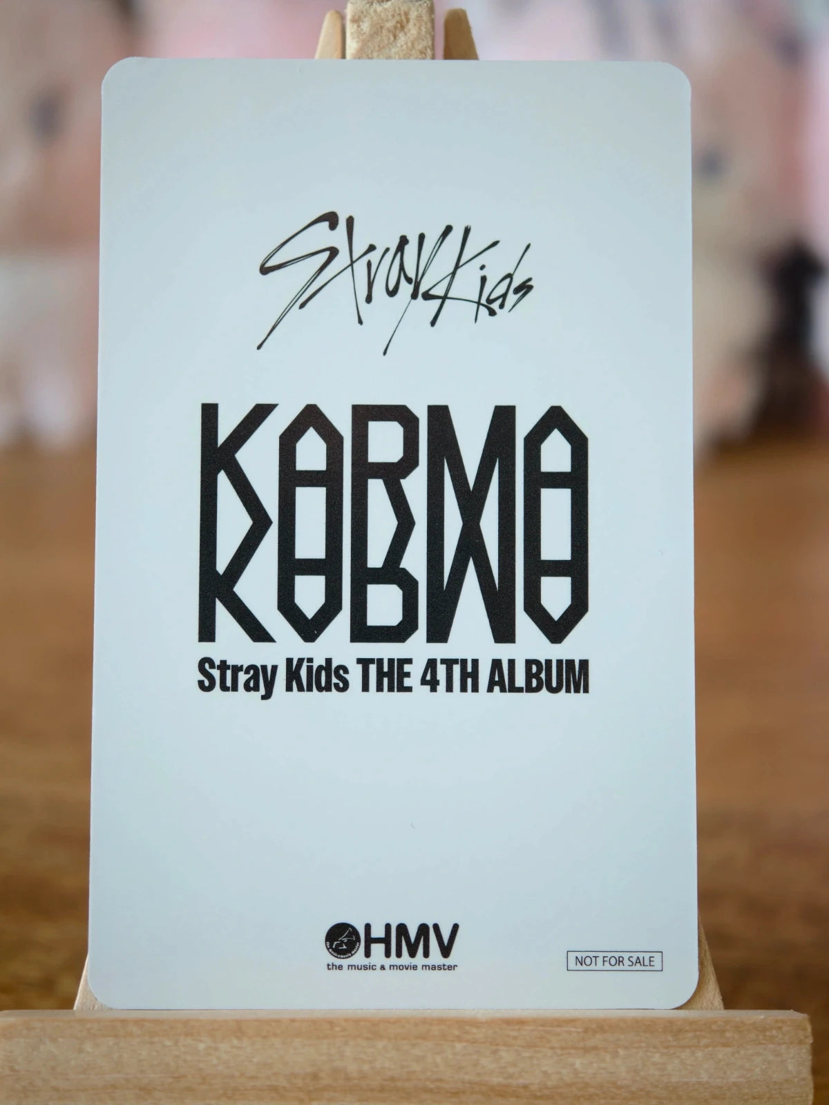 Stray Kids Changbin KARMA Photocard (HMV Lucky Draw B) — reverse