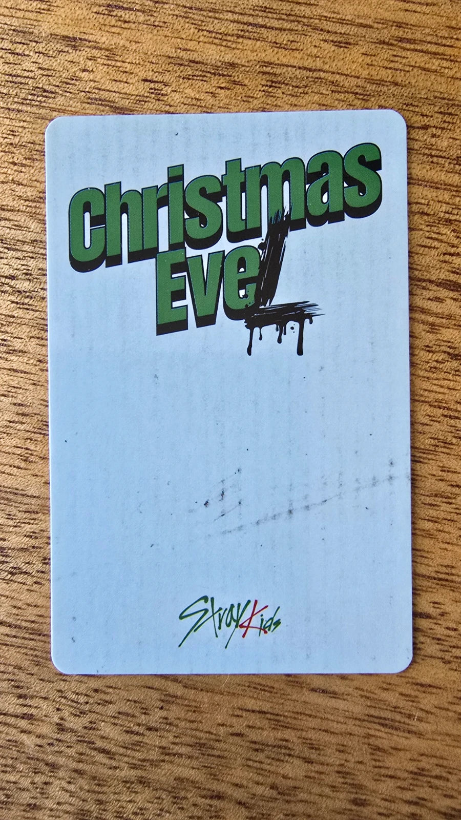 Stray Kids Hyunjin Christmas EveL Photocard (Album POB) — reverse