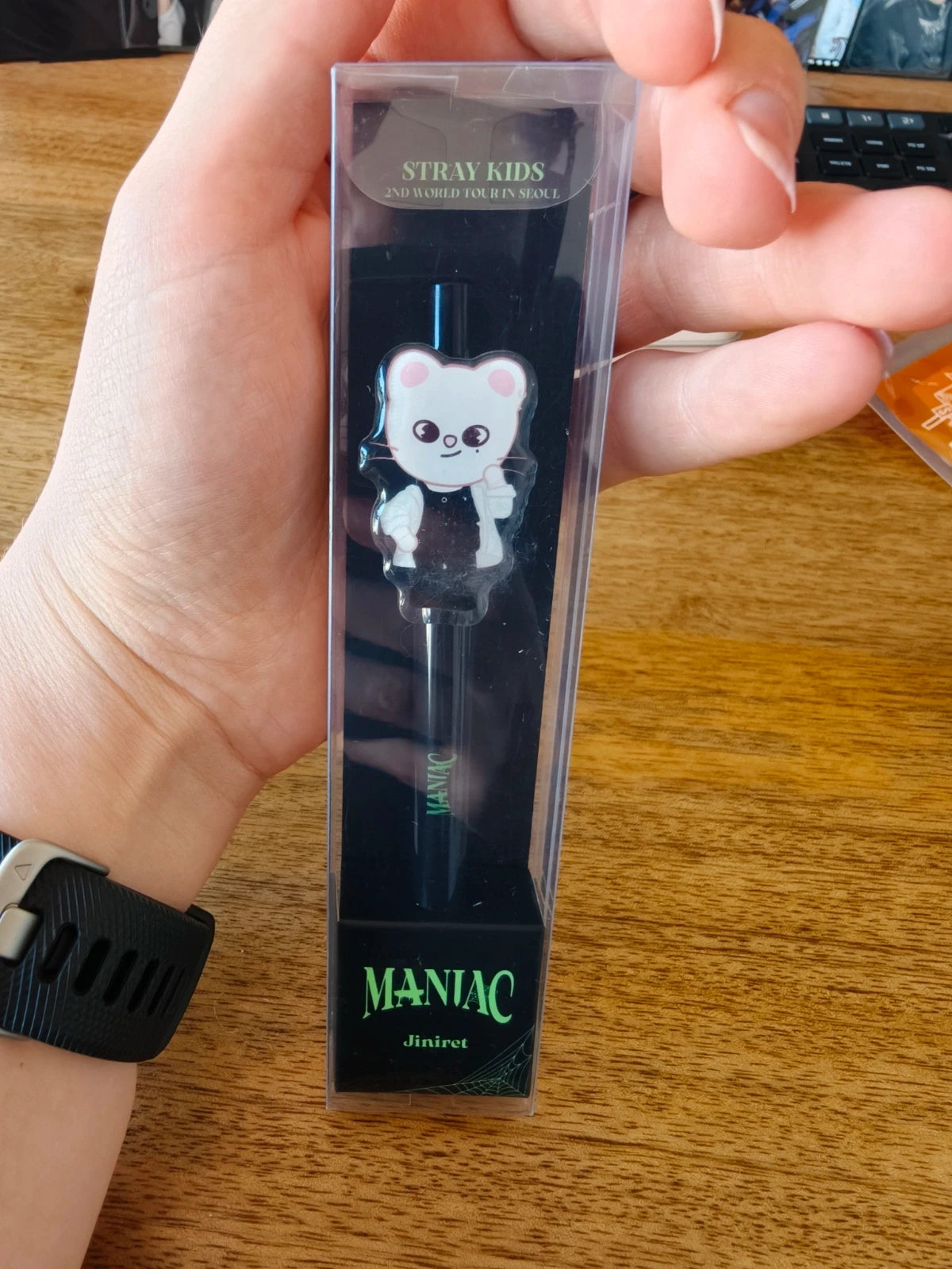 Stray Kids SKZOO Jiniret Ballpoint Pen (MANIAC) — front view