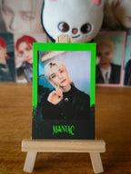 Stray Kids Hyunjin MANIAC in Seoul Polaroid-style Photocard (Pre-order Polaroid, Black Design) — front